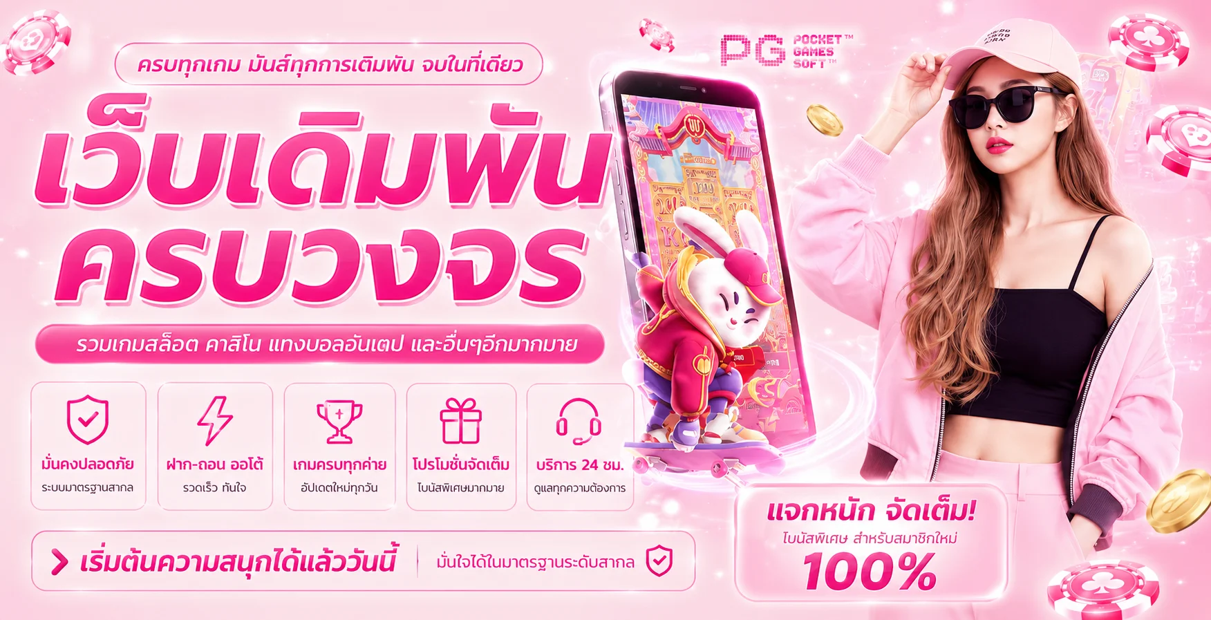 แบนเนอร์ LISA68 เว็บหลักพร้อมตัวละครเกมและเอฟเฟกต์นีออน